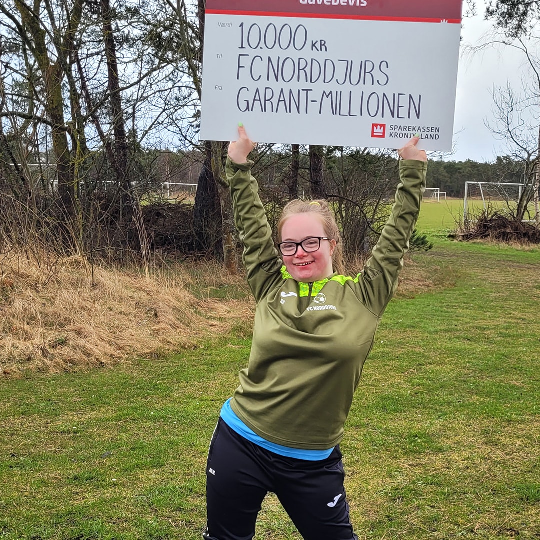 FC Norddjurs - et fodboldhold for mennesker med udviklingshandicap - har modtaget en donation på 10.000 kr. fra Garant-millionen.