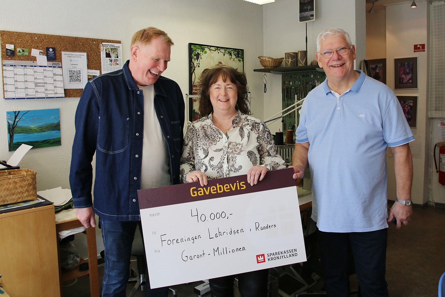 40.000 kr. gør en stor forskel i Lakridsen, der i dag overlever udelukkende på donationer samt nogle få penge fra betalende medlemmer.