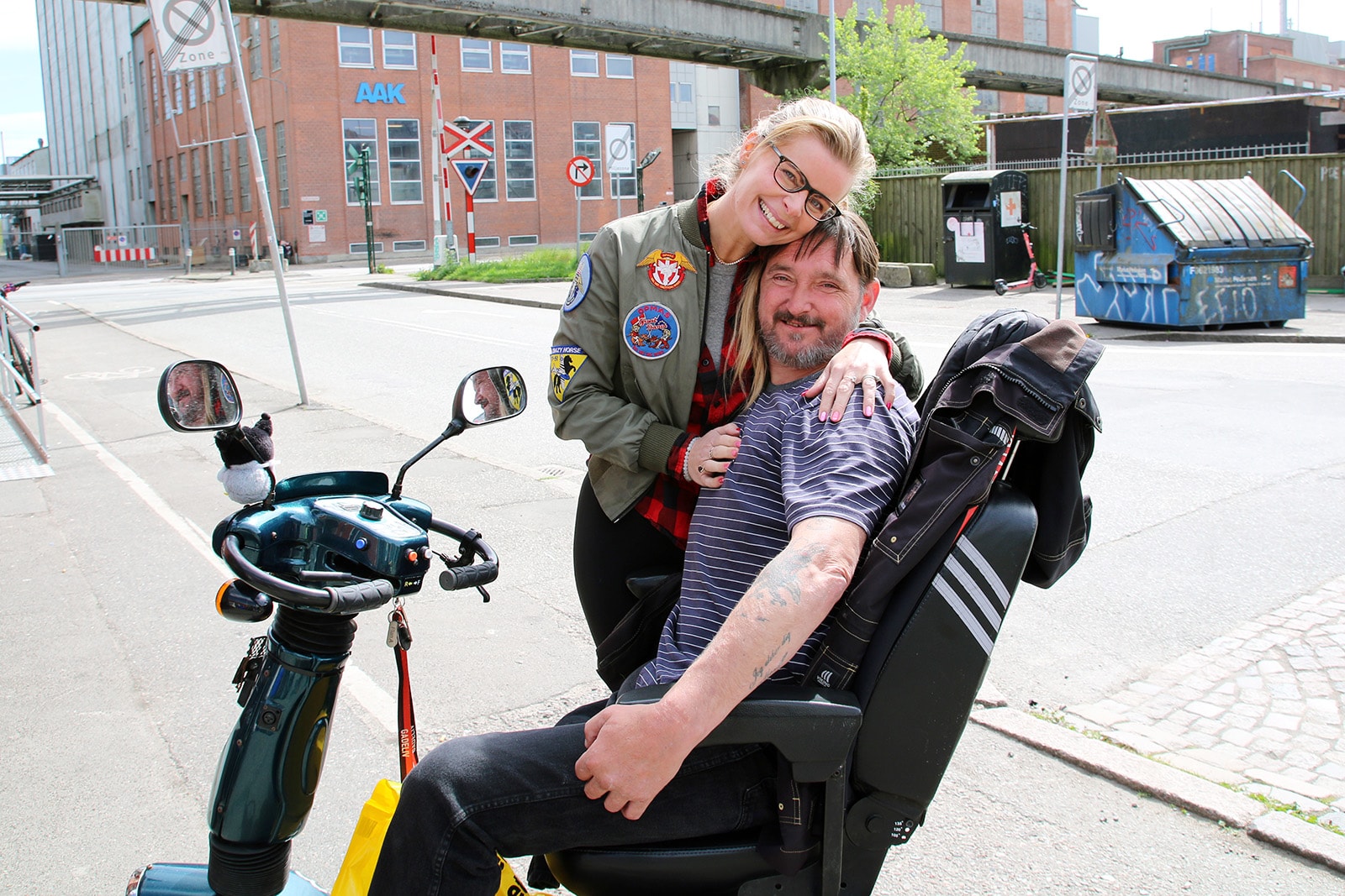 Rikke Sejthen har hjulpet 'Fisker' med at få en elscooter.